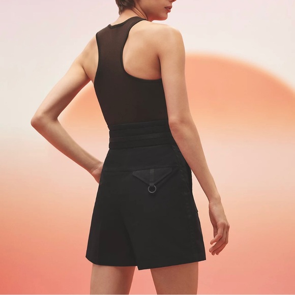 NWOT HERMES HIGH WAISTED SHORTS IN BLACK. 2023 collection. SIZE 36/US 4 - Picture 2 of 10